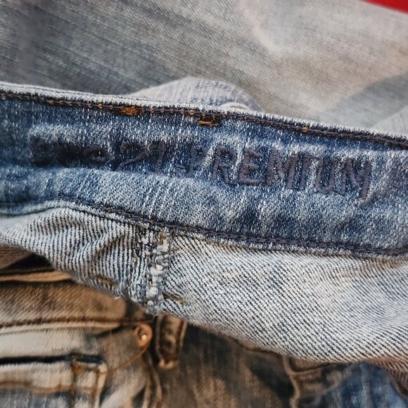 Rue21 Premium Supreme Flex Destroyed Skinny Cotton Span Jeans Mens Size 26/30 - Picture 13 of 16